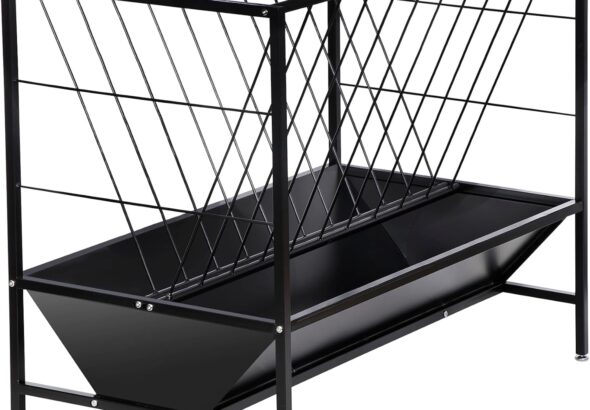 Heavy-Duty Livestock Hay and Grain Feeder